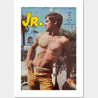 JR. Junior - Vintage Physique Muscle Male Model Magazine Cover Posters and Art